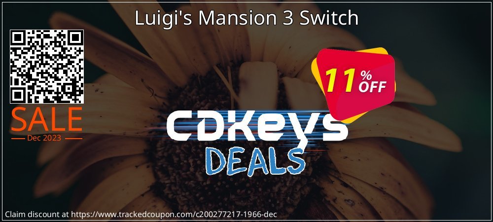 Luigi's Mansion 3 Switch coupon on World Party Day discounts