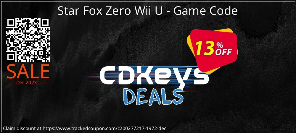 Star Fox Zero Wii U - Game Code coupon on April Fools' Day offering discount