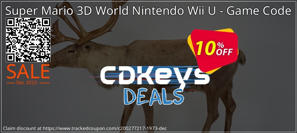 Super Mario 3D World Nintendo Wii U - Game Code coupon on Easter Day offering sales