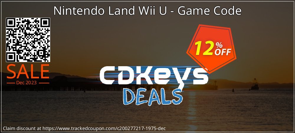 Nintendo Land Wii U - Game Code coupon on National Walking Day discounts