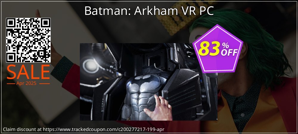 Batman: Arkham VR PC coupon on Tell a Lie Day offering discount