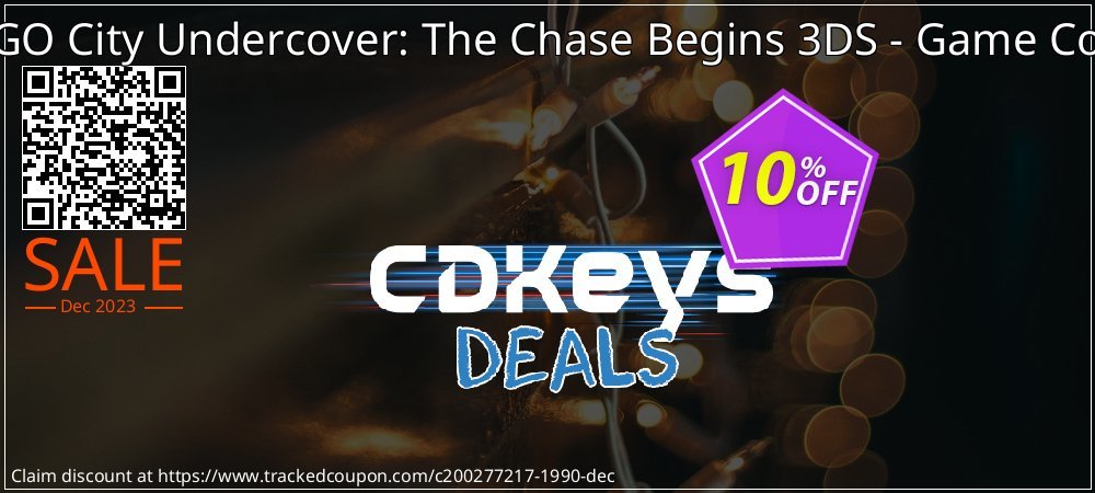 LEGO City Undercover: The Chase Begins 3DS - Game Code coupon on National Walking Day offering discount