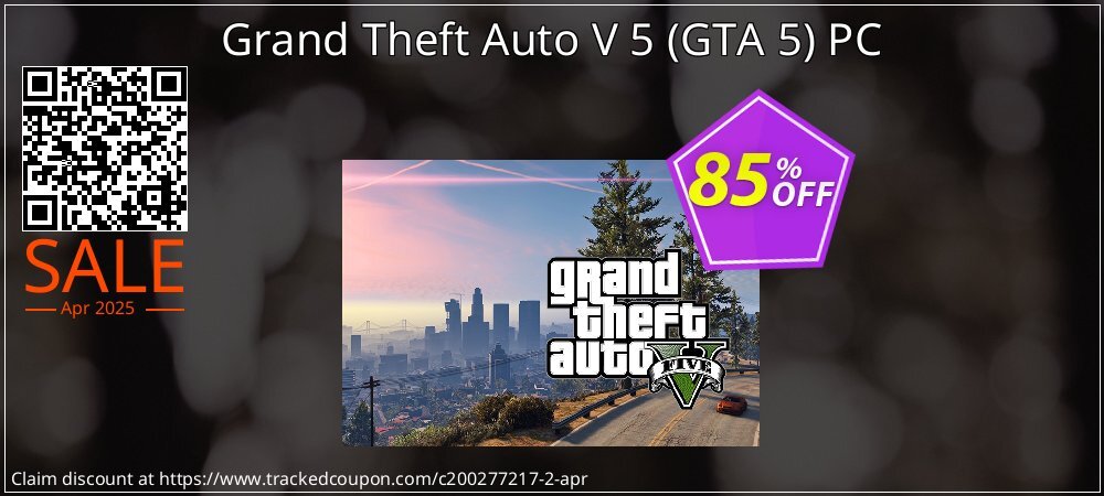 Grand Theft Auto V 5 - GTA 5 PC coupon on April Fools' Day offering sales