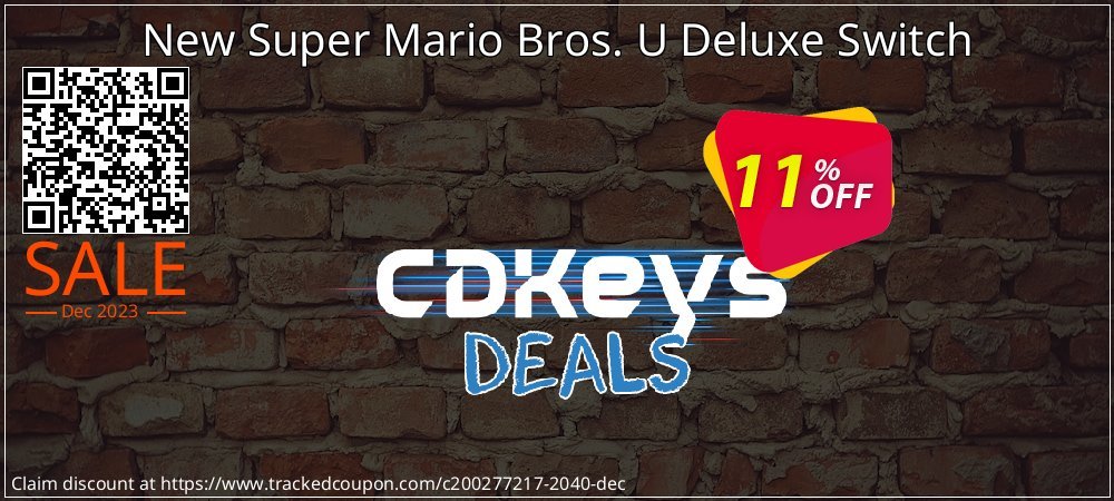 New Super Mario Bros. U Deluxe Switch coupon on National Walking Day sales