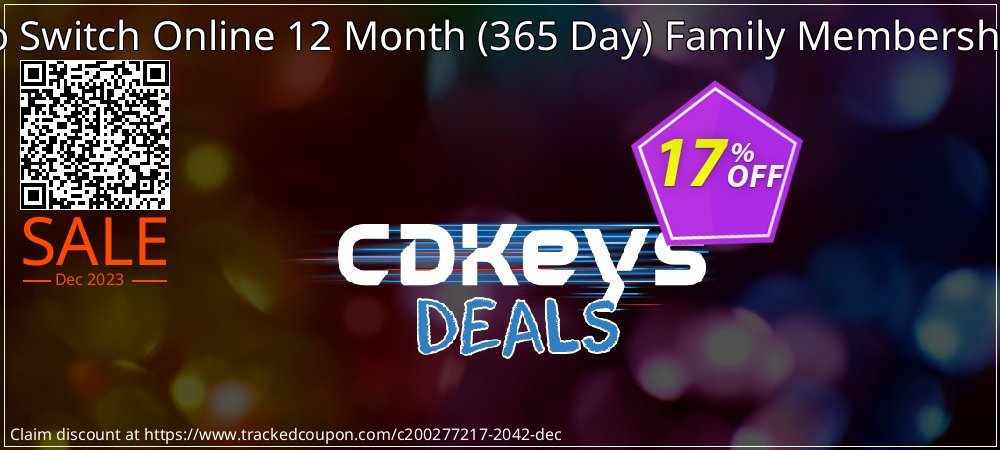 Nintendo Switch Online 12 Month - 365 Day Family Membership Switch coupon on April Fools Day deals