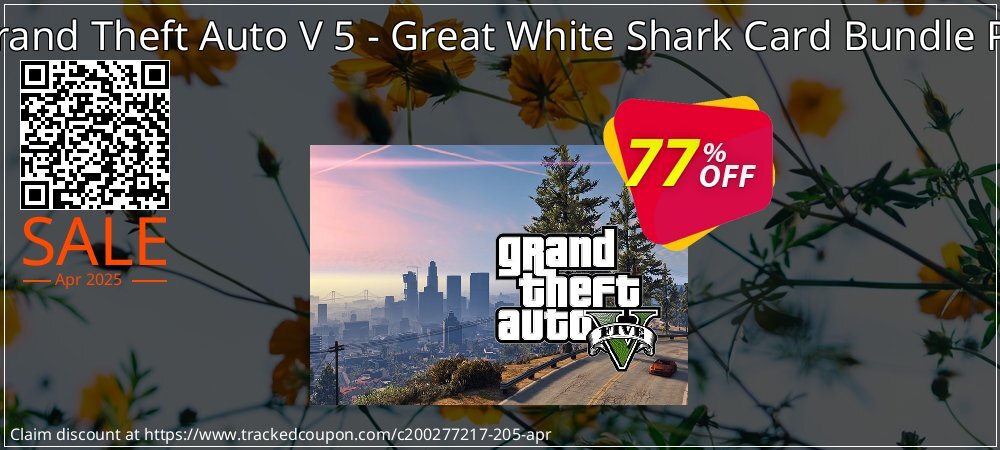 Grand Theft Auto V 5 - Great White Shark Card Bundle PC coupon on National Walking Day deals