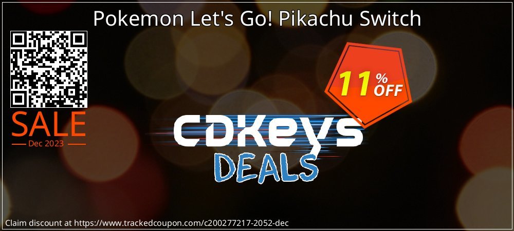Pokemon Let's Go! Pikachu Switch coupon on April Fools' Day discount