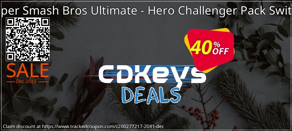 Super Smash Bros Ultimate - Hero Challenger Pack Switch coupon on World Party Day offering sales