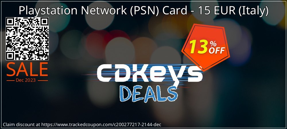 Playstation Network - PSN Card - 15 EUR - Italy  coupon on Tell a Lie Day offering sales