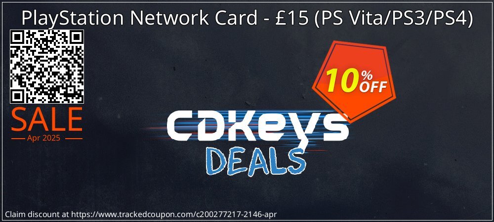 PlayStation Network Card - £15 - PS Vita/PS3/PS4  coupon on World Party Day discounts