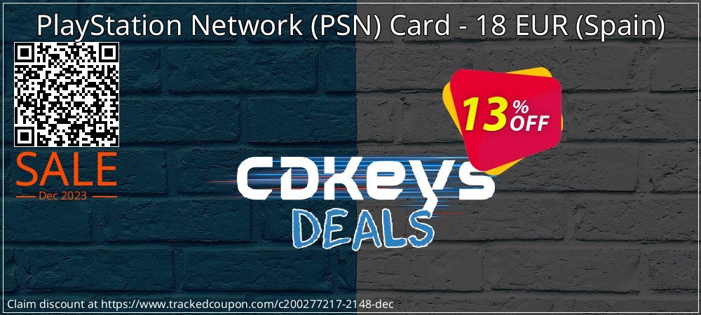 PlayStation Network - PSN Card - 18 EUR - Spain  coupon on Constitution Memorial Day deals