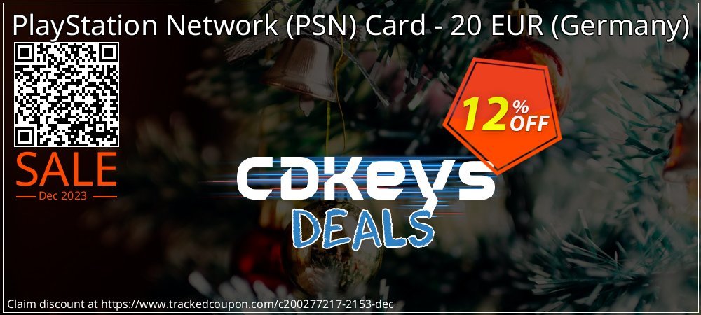 PlayStation Network - PSN Card - 20 EUR - Germany  coupon on Virtual Vacation Day offering discount