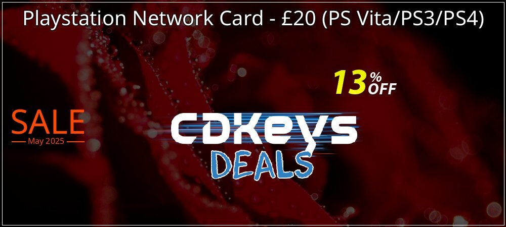 Playstation Network Card - £20 - PS Vita/PS3/PS4  coupon on April Fools' Day sales