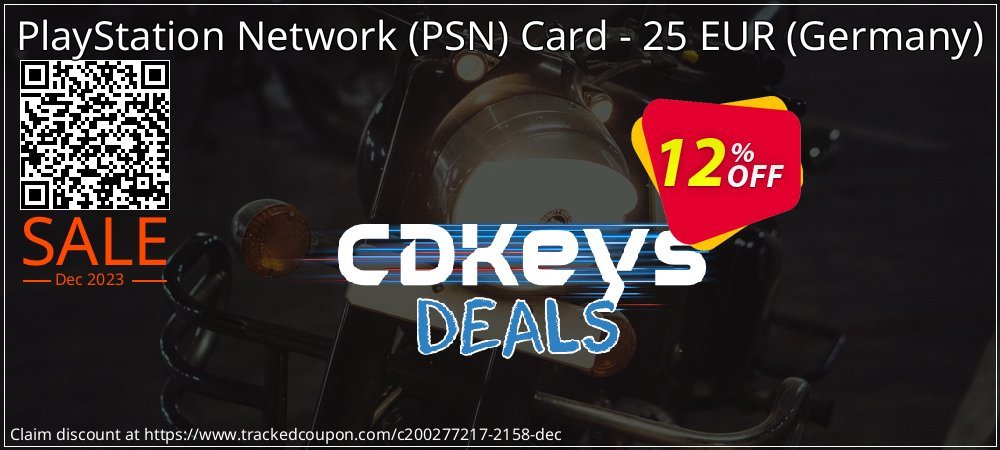 PlayStation Network - PSN Card - 25 EUR - Germany  coupon on Virtual Vacation Day sales