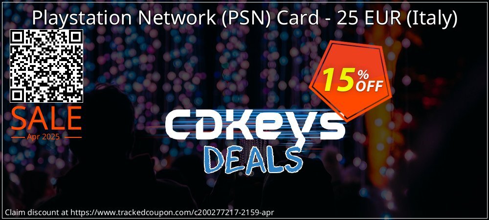 Playstation Network - PSN Card - 25 EUR - Italy  coupon on Earth Hour deals