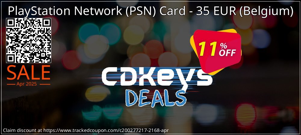 PlayStation Network - PSN Card - 35 EUR - Belgium  coupon on Easter Day offer