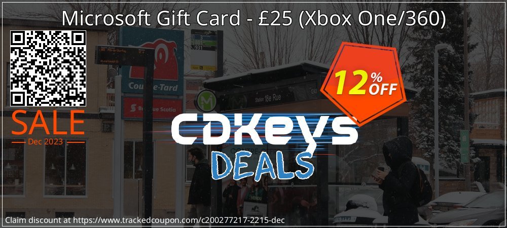 Microsoft Gift Card - £25 - Xbox One/360  coupon on National Walking Day offering discount