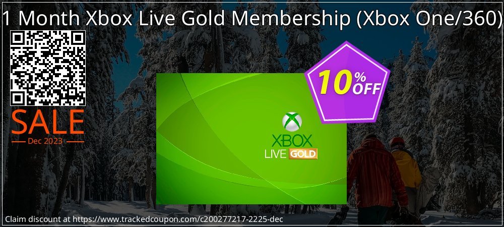 1 Month Xbox Live Gold Membership - Xbox One/360  coupon on National Walking Day offering sales
