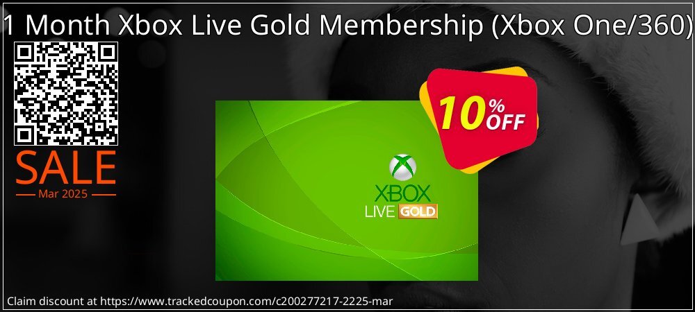 1 Month Xbox Live Gold Membership - Xbox One/360  coupon on National Walking Day offering sales