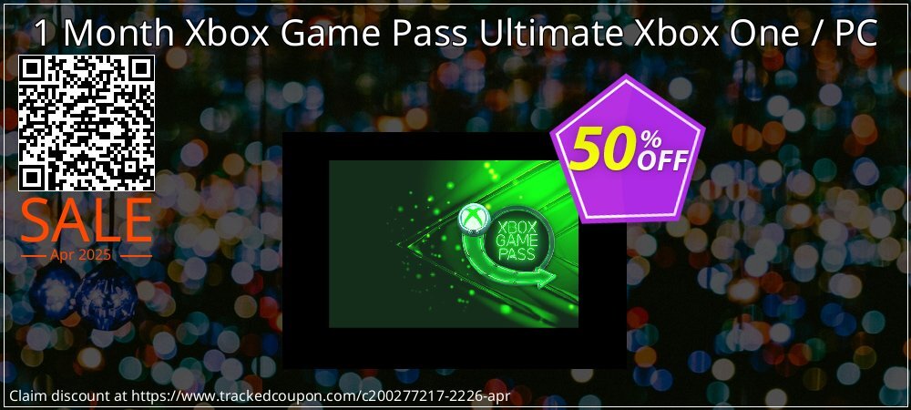 1 Month Xbox Game Pass Ultimate Xbox One / PC coupon on Women Day offering sales