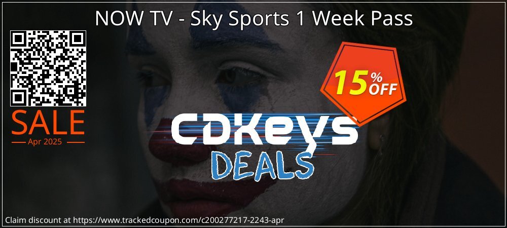 NOW TV - Sky Sports 1 Week Pass coupon on Easter Day offering sales