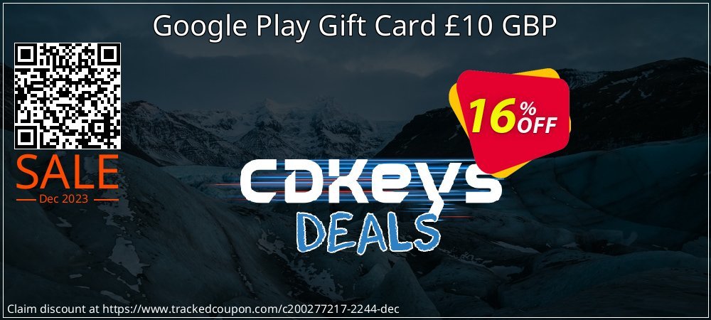 Google Play Gift Card £10 GBP coupon on Tell a Lie Day super sale
