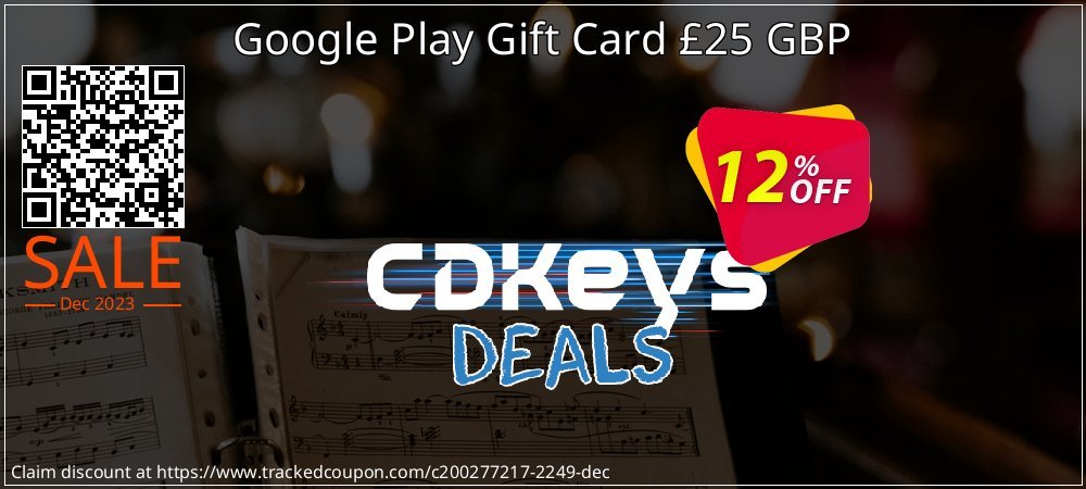 Google Play Gift Card £25 GBP coupon on Tell a Lie Day offer