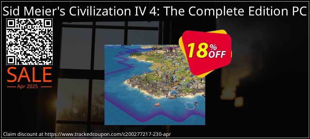 Sid Meier's Civilization IV 4: The Complete Edition PC coupon on National No Smoking Day discounts