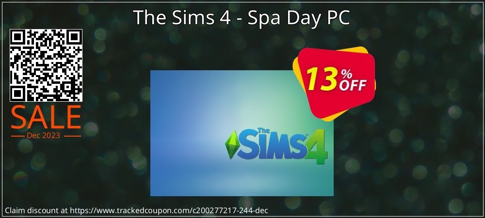 The Sims 4 - Spa Day PC coupon on Tell a Lie Day offering discount