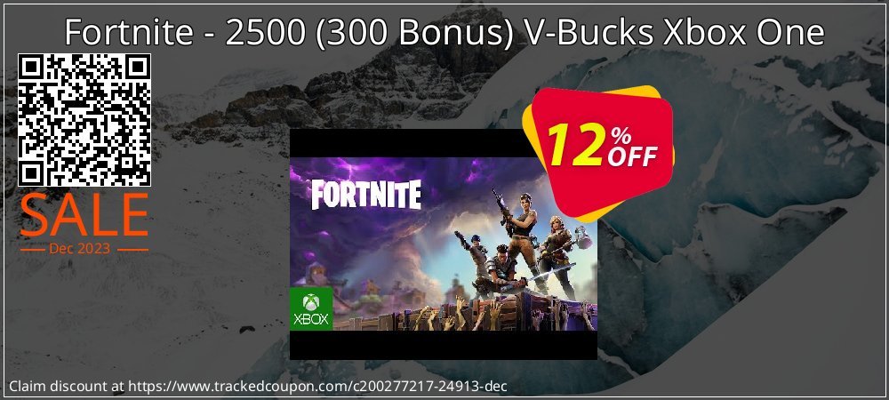 Fortnite - 2500 - 300 Bonus V-Bucks Xbox One coupon on Easter Day offering discount