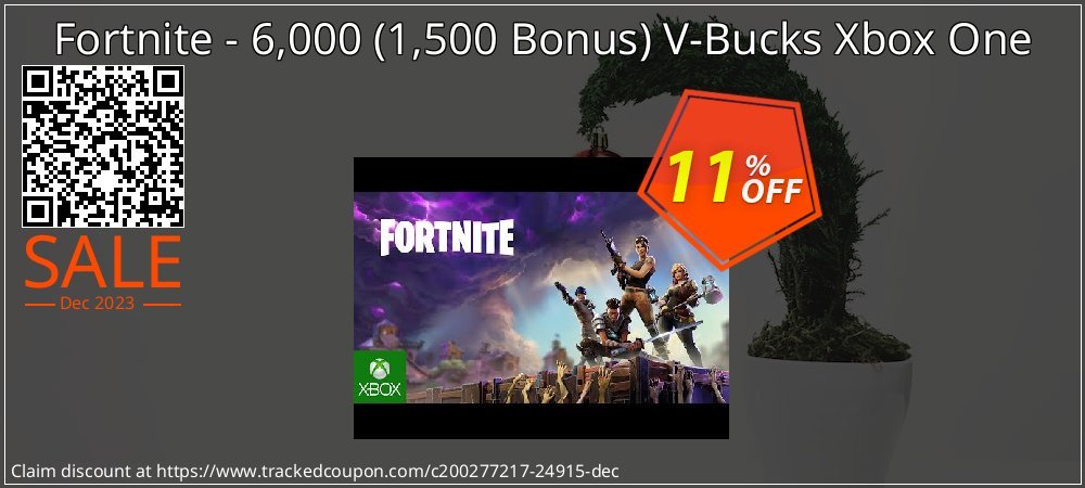 Fortnite - 6,000 - 1,500 Bonus V-Bucks Xbox One coupon on National Walking Day super sale