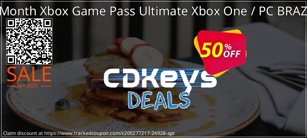 6 Month Xbox Game Pass Ultimate Xbox One / PC BRAZIL coupon on Virtual Vacation Day sales