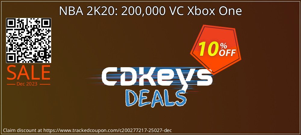 NBA 2K20: 200,000 VC Xbox One coupon on Working Day offer