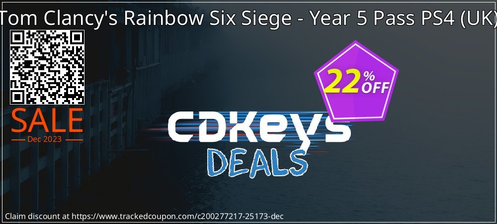 Tom Clancy's Rainbow Six Siege - Year 5 Pass PS4 - UK  coupon on Virtual Vacation Day offer