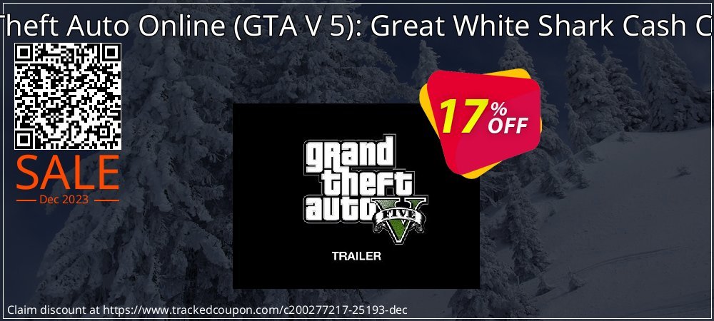 Grand Theft Auto Online - GTA V 5 : Great White Shark Cash Card PS4 coupon on Easter Day offering sales