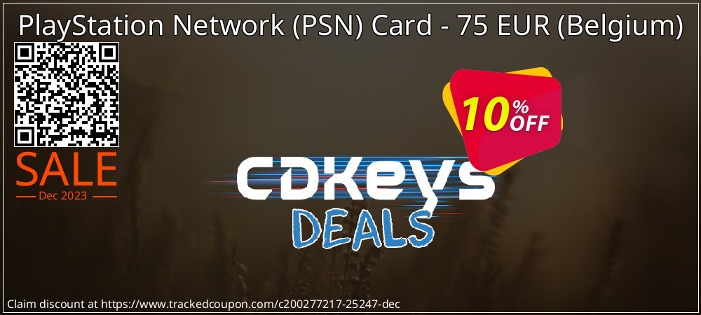 PlayStation Network - PSN Card - 75 EUR - Belgium  coupon on April Fools' Day offering sales