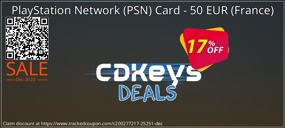 PlayStation Network - PSN Card - 50 EUR - France  coupon on World Party Day sales