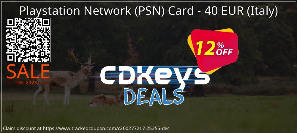 Playstation Network - PSN Card - 40 EUR - Italy  coupon on National Walking Day offering discount