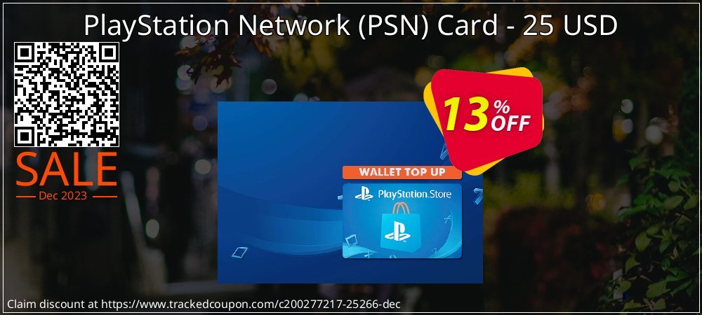 PlayStation Network - PSN Card - 25 USD coupon on World Party Day super sale