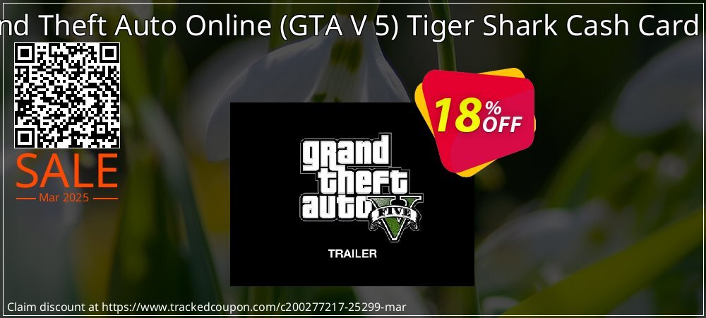 Grand Theft Auto Online - GTA V 5 Tiger Shark Cash Card PS4 coupon on Tell a Lie Day discount