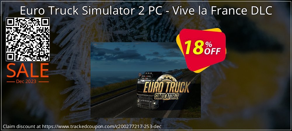 Euro Truck Simulator 2 PC - Vive la France DLC coupon on Easter Day offering discount