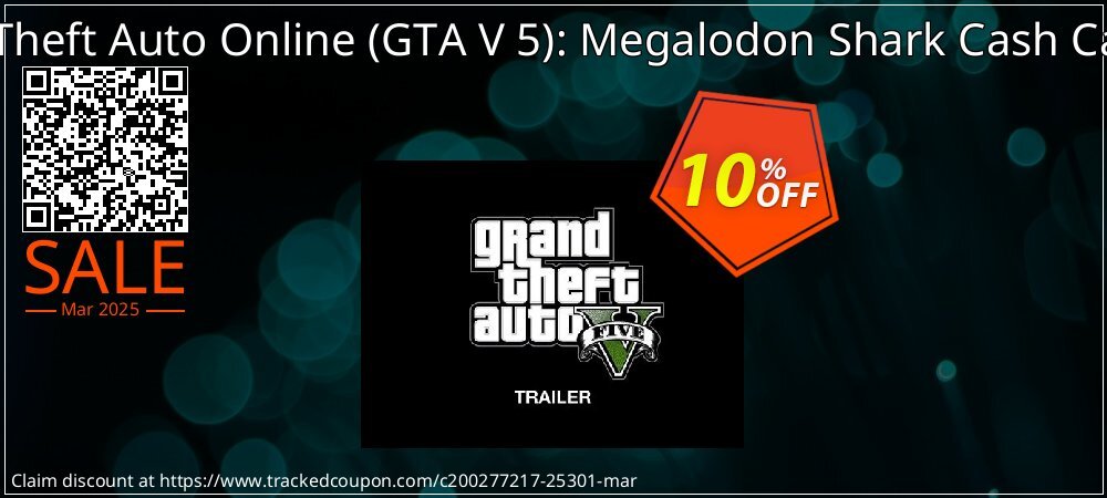 Grand Theft Auto Online - GTA V 5 : Megalodon Shark Cash Card PS4 coupon on World Party Day offering sales