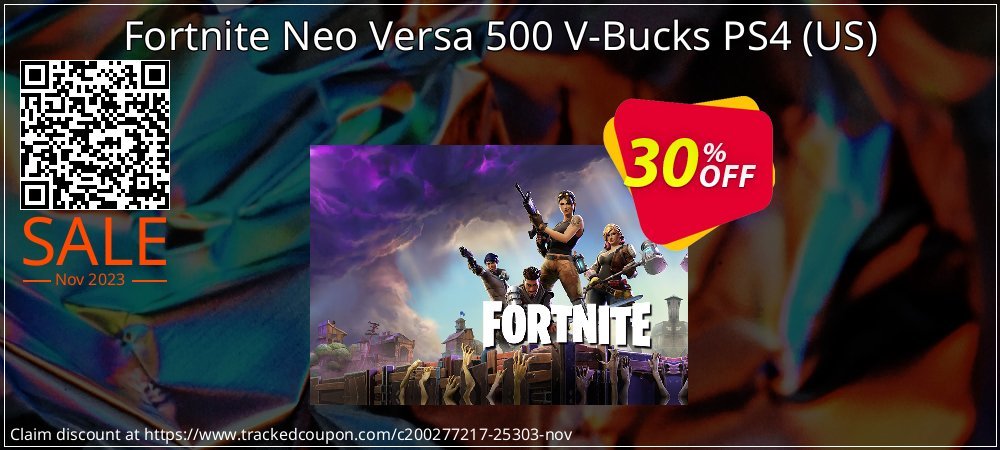 Fortnite Neo Versa 500 V-Bucks PS4 - US  coupon on Easter Day discounts