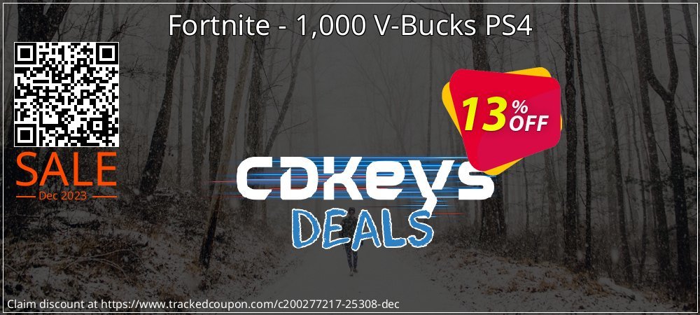 Fortnite - 1,000 V-Bucks PS4 coupon on Easter Day discount