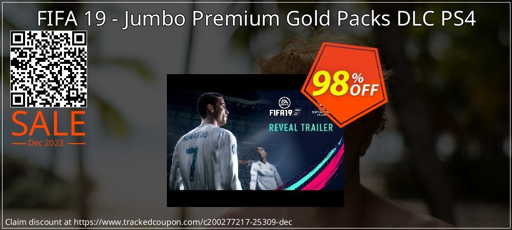 FIFA 19 - Jumbo Premium Gold Packs DLC PS4 coupon on World Password Day offering sales
