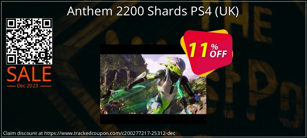 Anthem 2200 Shards PS4 - UK  coupon on April Fools' Day discounts