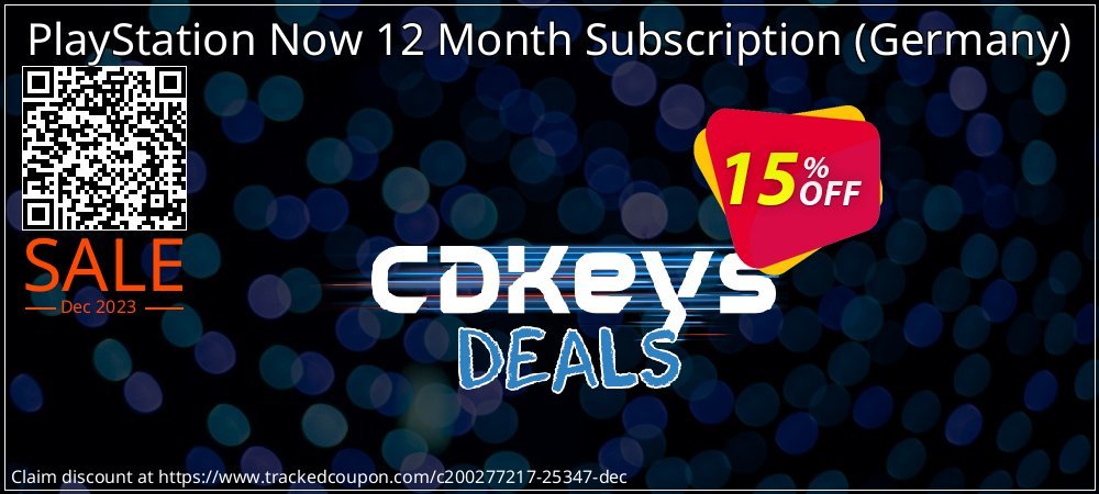 PlayStation Now 12 Month Subscription - Germany  coupon on April Fools' Day super sale