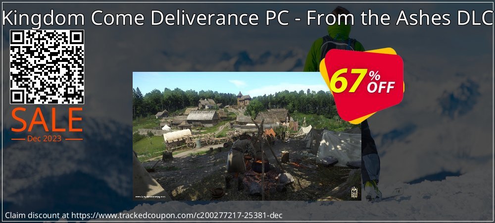 Kingdom Come Deliverance PC - From the Ashes DLC coupon on World Party Day offering discount