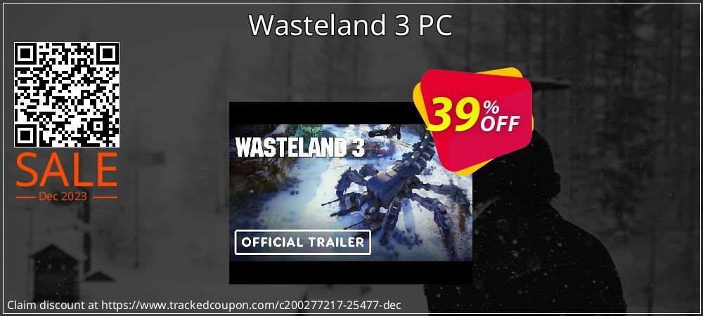 Wasteland 3 PC coupon on Working Day offer