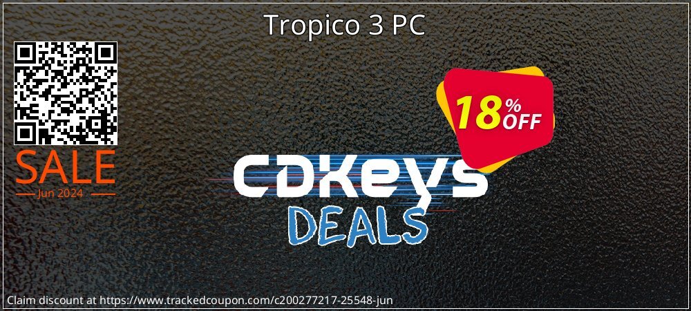 Tropico 3 PC coupon on National Pizza Party Day deals